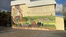 Un mural florido y diverso en el que quedan reflejados los concejos del municipio de Ribera Alta