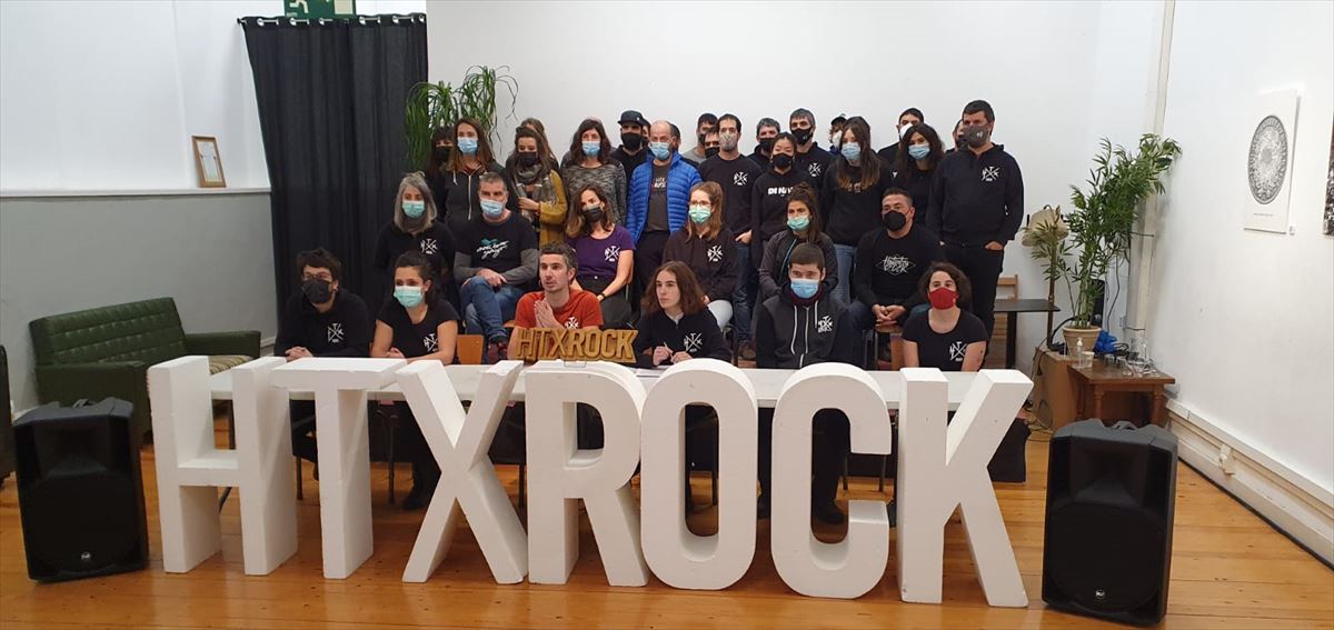 Rueda de prensa de la organización de Hatortxu Rock. Foto: Twitter @Hatortxurock