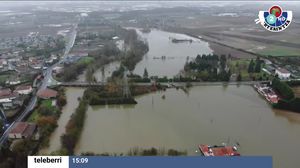 Las consecuencias de las inundaciones son más visibles en la cuenca del Zadorra