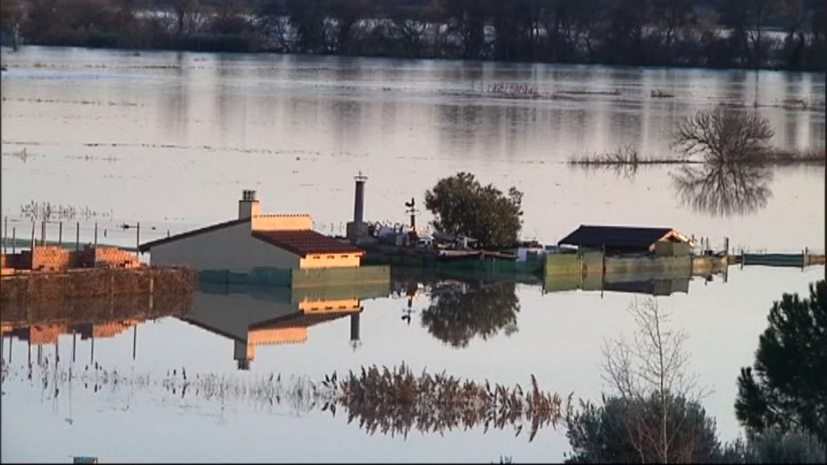 Inundaciones en Navarra. Imagen: EITB Media