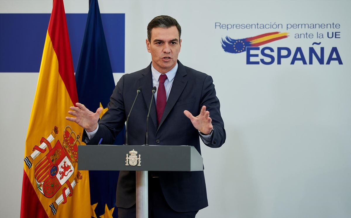Pedro Sanchez Espainiako gobernuburua. Argazkia: EFE