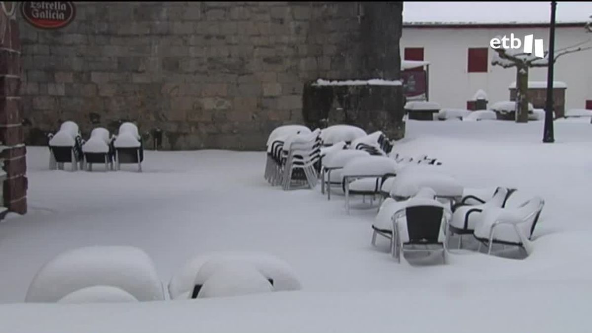 Nieve. Imagen de un vídeo de EITB Media