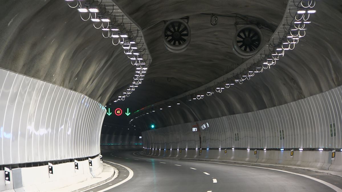 Túnel de Belabieta. Imagen obtenida de un vídeo de EITB Media.