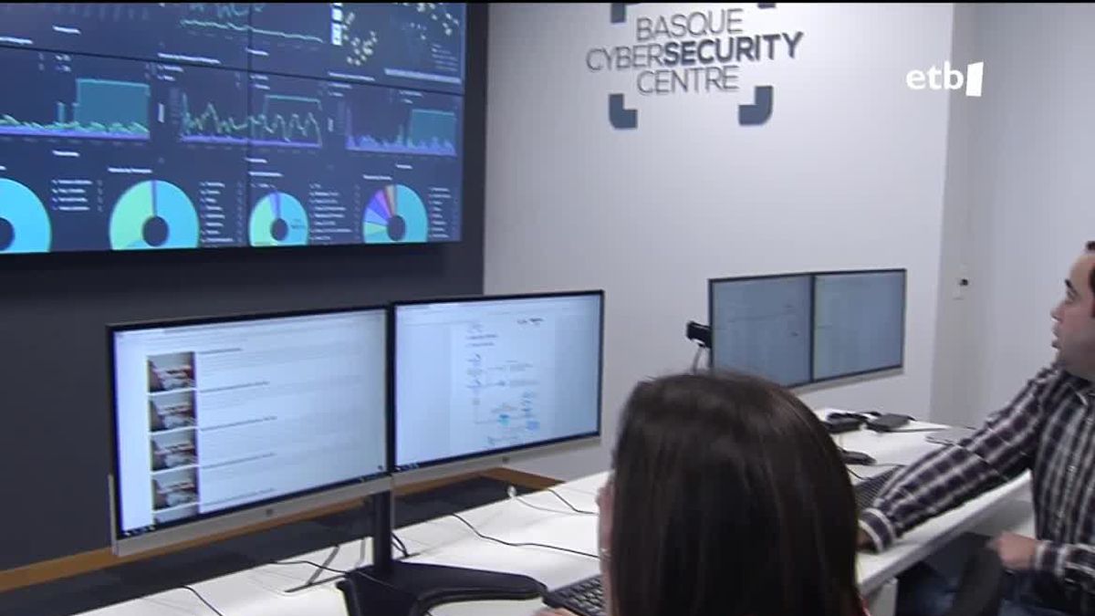 Basque Cybersecurity Centre. EITB Mediaren bideo batetik ateratako argazkia