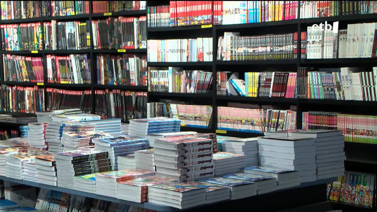 Libros. Foto extraída de un vídeo de EITB MEDIA.