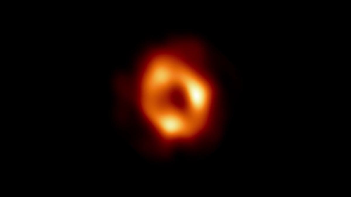 El agujero negro Sagitario A*. Imagen obtenida de un vídeo de Agencias.