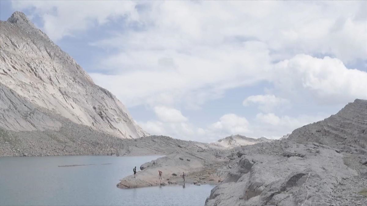 Situación crítica en los Pirineos. Imagen extraída de un vídeo de EITB Media.