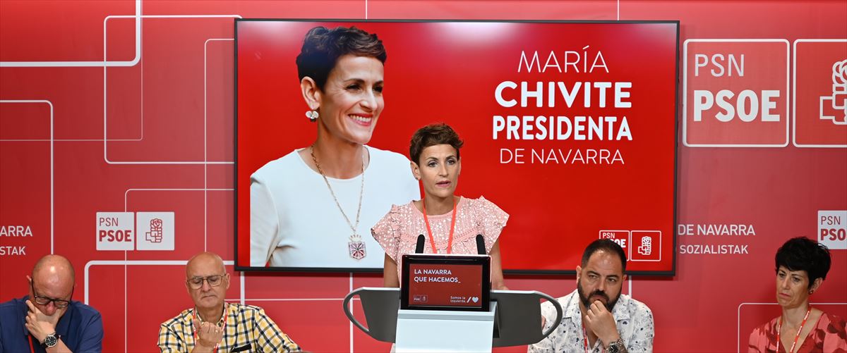 María Chivite, gaur egungo Nafarroako presidentea. Argazkia: PSE-PSOE