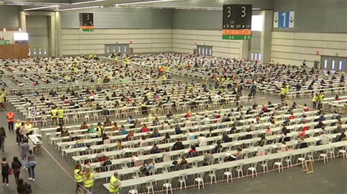 Examen de la última convocatoria de Osakidetza. Foto de archivo: EITB Media