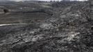 La zona afectada por el fuego en Tafalla. Foto: EFE