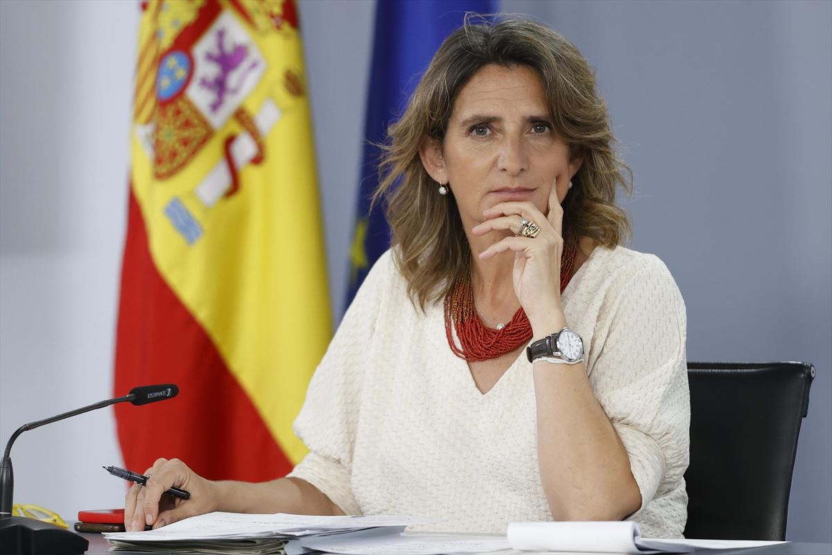 Teresa Ribera, Trantsizio Ekologikorako ministroa. Artxiboko argazkia: EFE