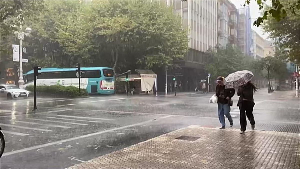 Lluvia hoy en Donostia-San Sebastián