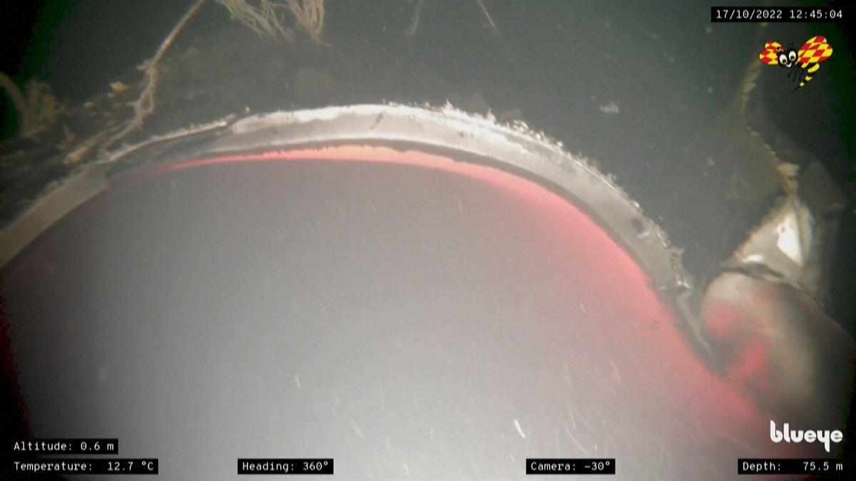 Gasoducto Nord Stream. Imagen obtenida de un vídeo de Agencias.