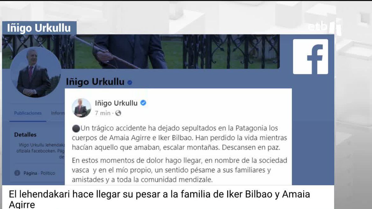 Mensaje de Iñigo Urkullu en Facebook.