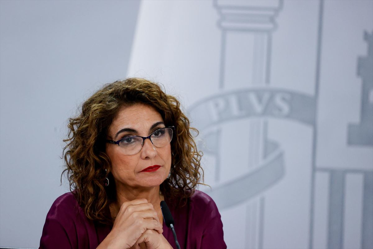 La ministra española de Hacienda, María Jesús Montero