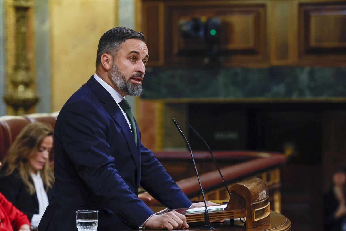 Santiago Abascal arranca la moción de censura ''ante la grave situación que atraviesa la patria''