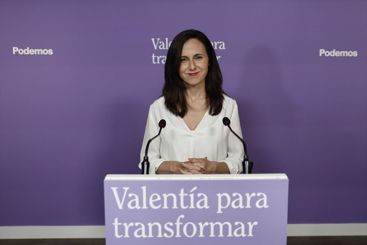 Ione Belarra (Podemos). Foto: EFE