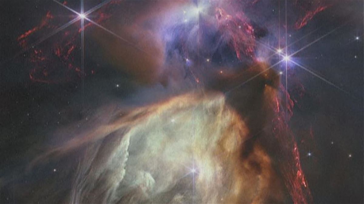 La imagen captada por el telescopio Webb. EFE