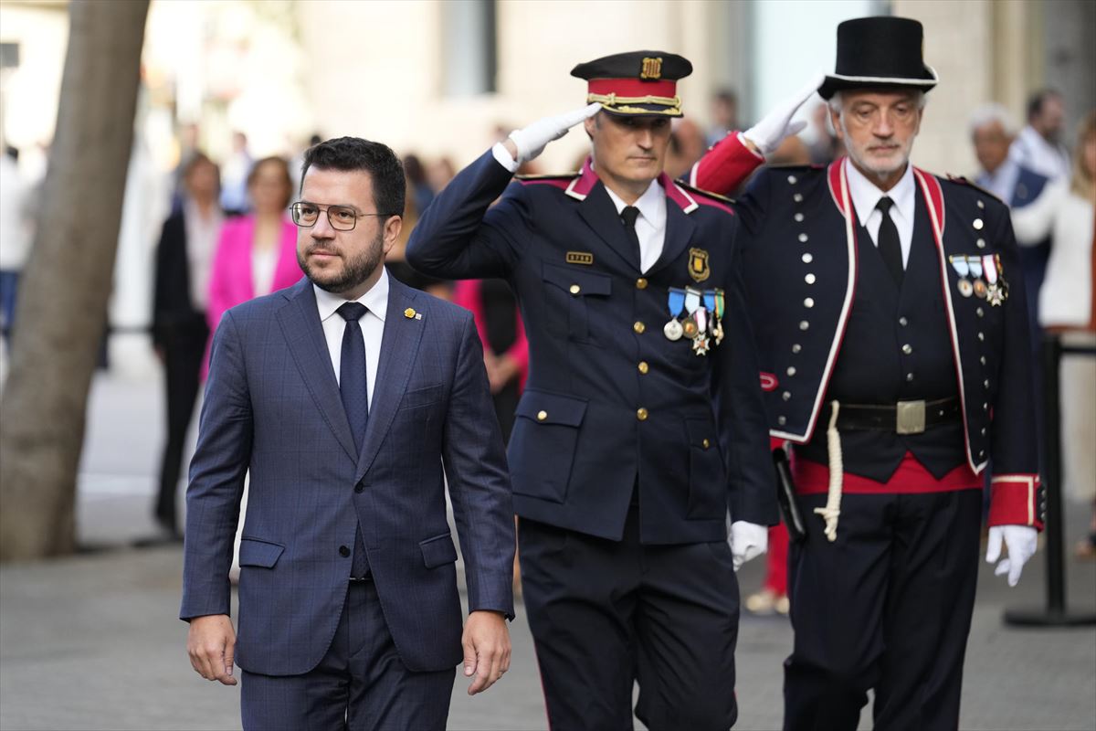 Pere Aragones Generalitatearen presidentea, artxiboko irudi batean. Argazkia: EFE