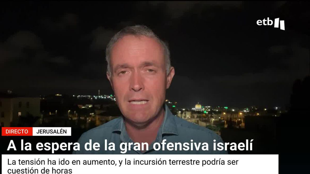 Mikel Ayestarán: "A falta de la luz verde, todo está preparado para la invasión de Gaza"