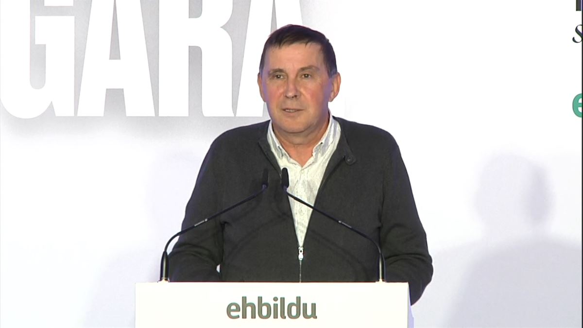 Arnaldo Otegi, coordinador general de EH Bildu. Imagen: EITB