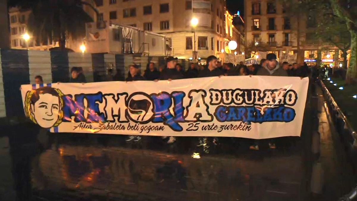 Manifestación en San Sebastián.