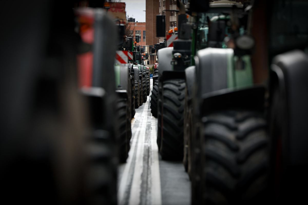 Protesta de tractores. EFE. 