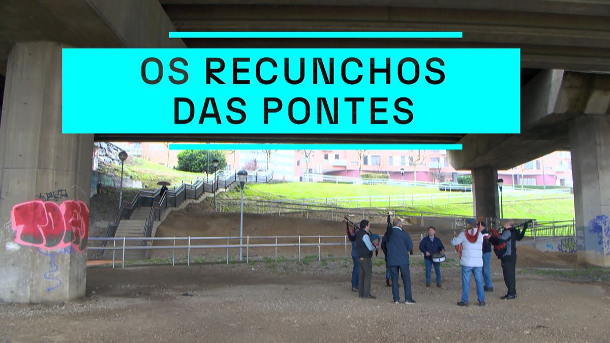 "Os Recunchos das Pontes" taldearen entsegua. EITB Mediaren bideo batetik ateratako irudia.