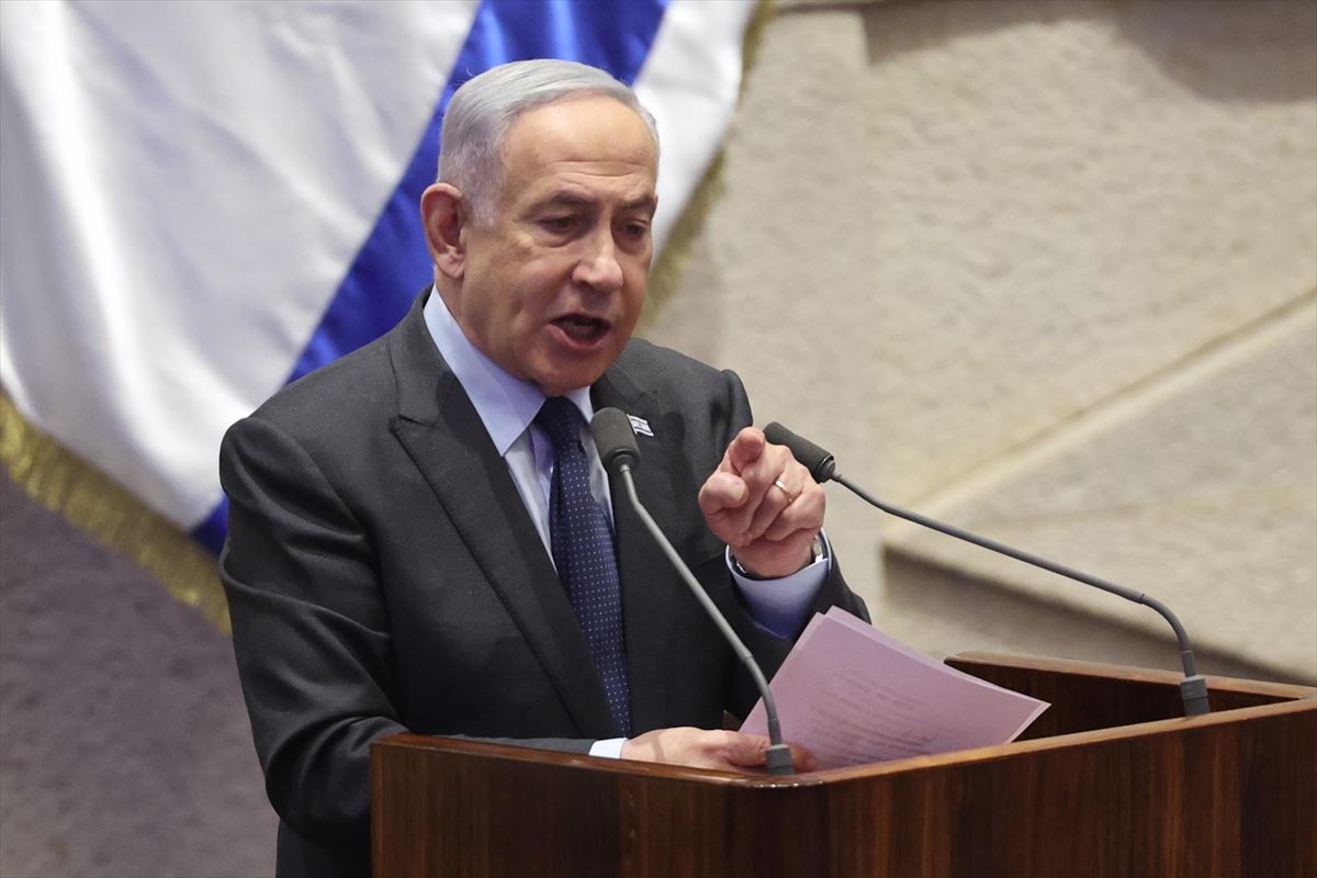 Benjamin Netanyahu, esta semana, en el Knesset. EFE. 